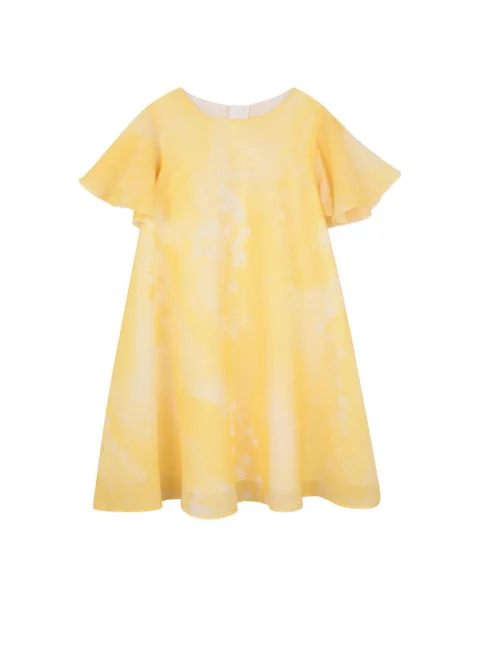 Рокля с волани Givenchy Kids