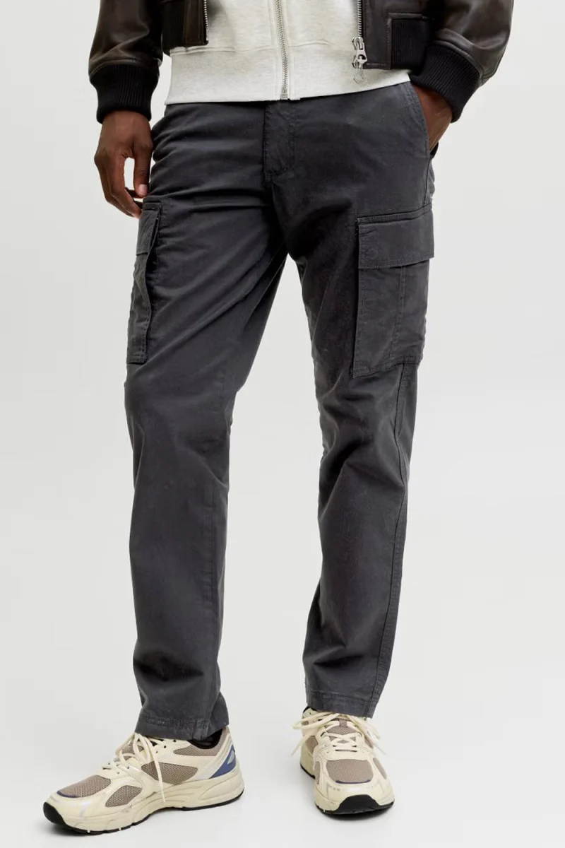 Панталон Jpstkane Frank Cargo 12291962 C-N10 black — снимка 2