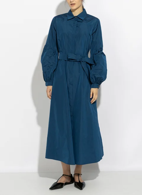 Рокля-риза от тафта Max Mara Mxmbaruffa — снимка 6
