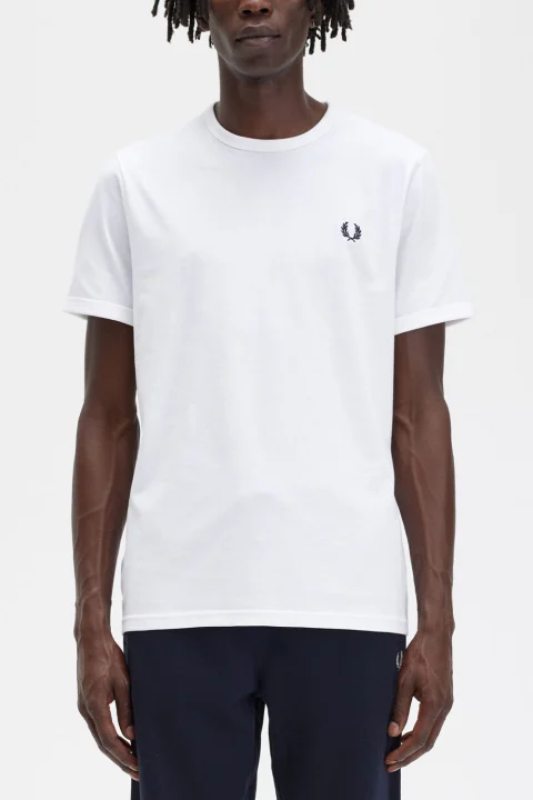 T-Shirt Ringer M3519 100 white — снимка 2