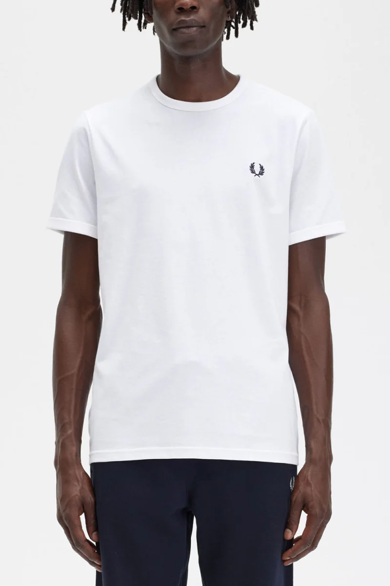 T-Shirt Ringer M3519 100 white — снимка 2