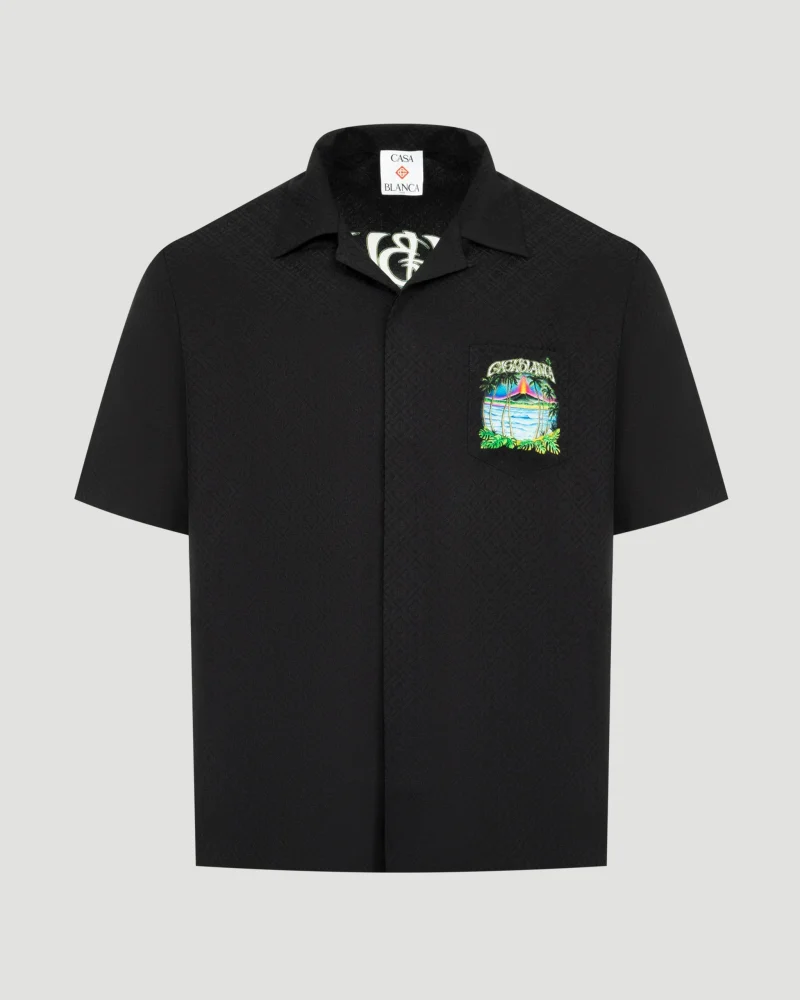 Volcano Short Sleeve Jacquard Shirt