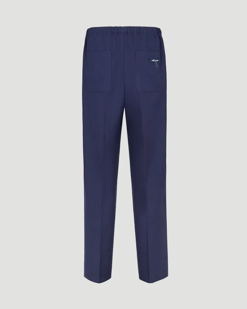 Wool Trousers in Navy — снимка 2