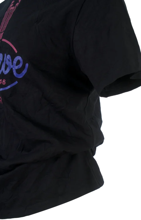 T-Shirt in Cotton Blend in Black — снимка 2