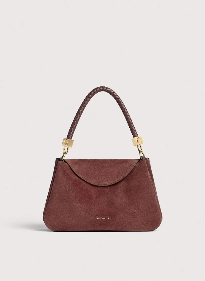 Велурена чанта Coccinelle Tiggy Small