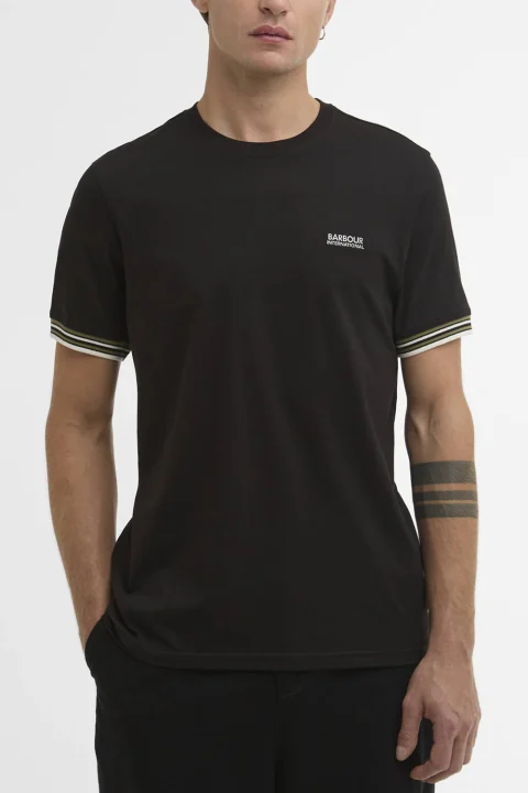 T-Shirt Burnwood Tipped Cuff MTS1603 bk11 black — снимка 2