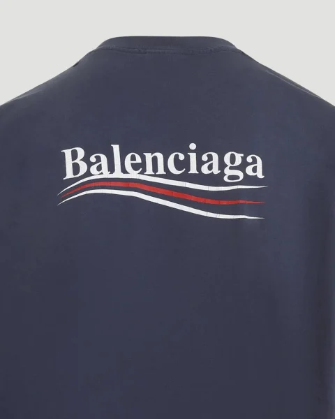 Large Fit T-Shirt in Washed Blue — снимка 3