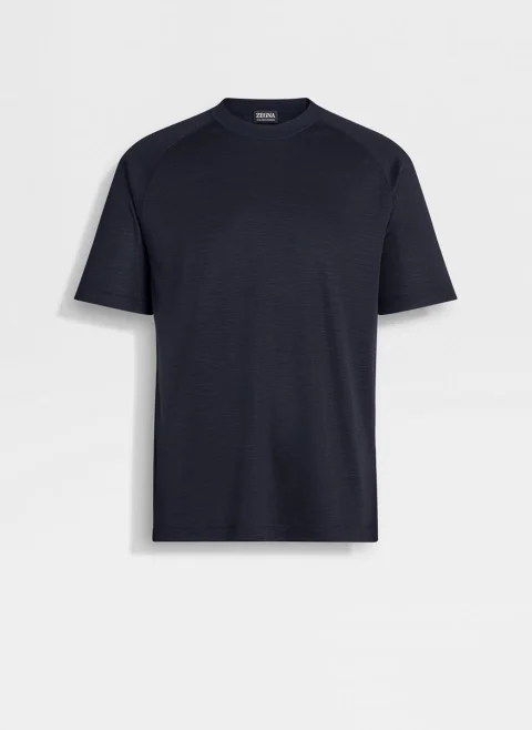 Тишърт от 100% вълна 'High Performance™' Zegna — снимка 4
