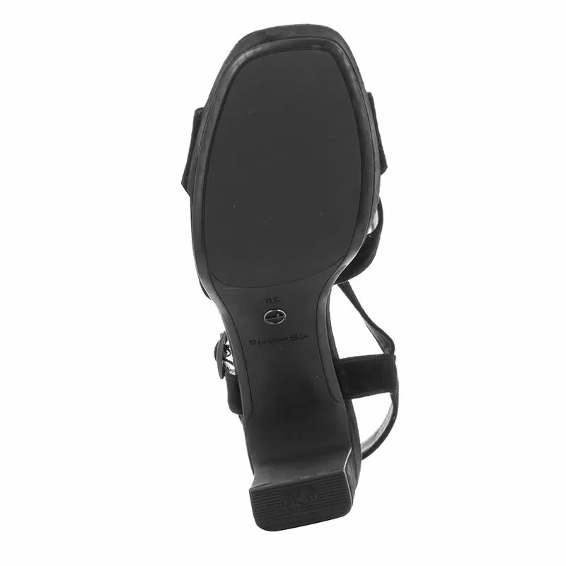 Дамски Сандали На Ток TAMARIS – 1-1-28309-20 001 BLACK — снимка 4
