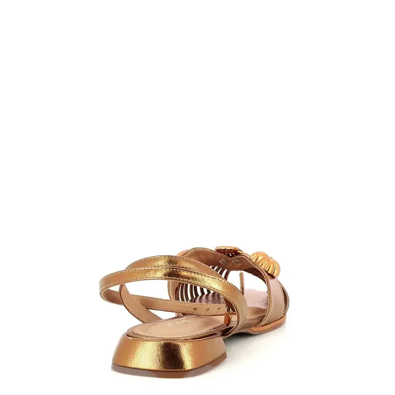 Дамски Равни Сандали FERRUCCI – 2520705 CRISTAL BRONZE — снимка 2