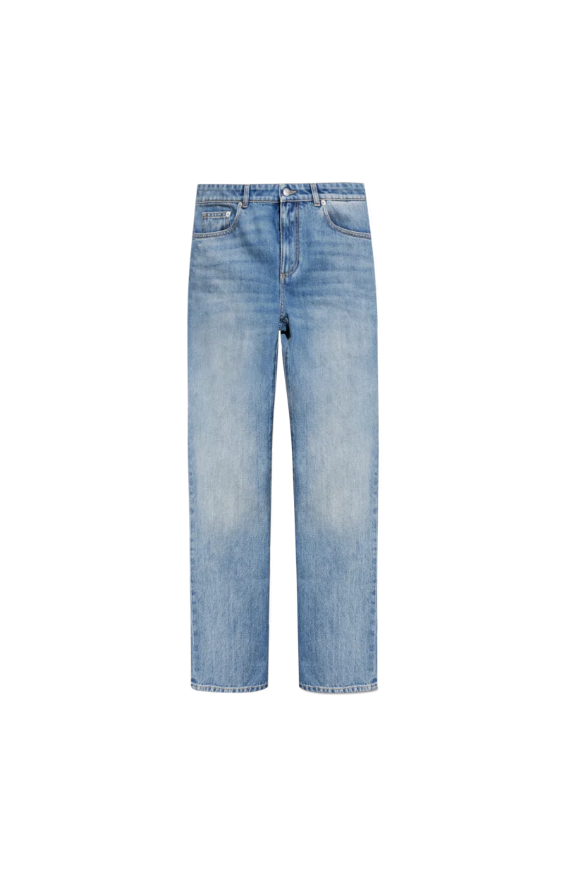 Straight-Leg Jeans with Zip Details