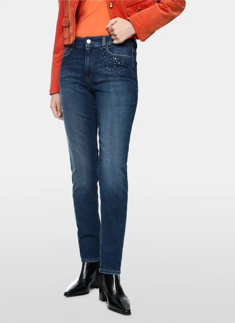 Деним с декоративни кристали 'Silea' Marc Cain Pants — снимка 1