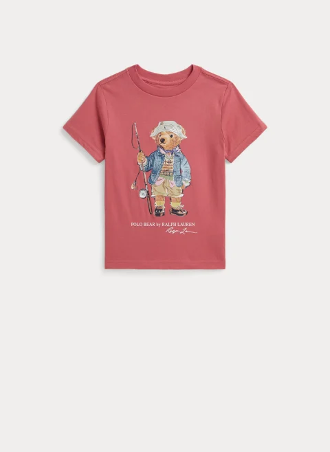 Тишърт с принт 'Polo Bear' Ralph Lauren Kids 2-7