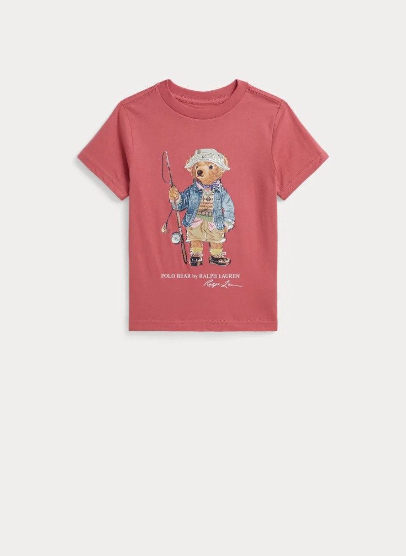Тишърт с принт 'Polo Bear' Ralph Lauren Kids 2-7