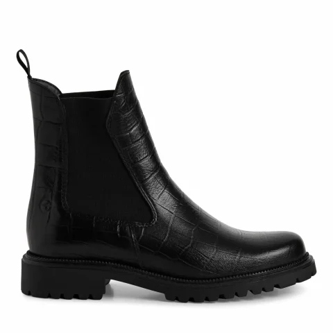 Дамски Равни Боти TAMARIS – 1-25427-41-028 BLACK CROCO