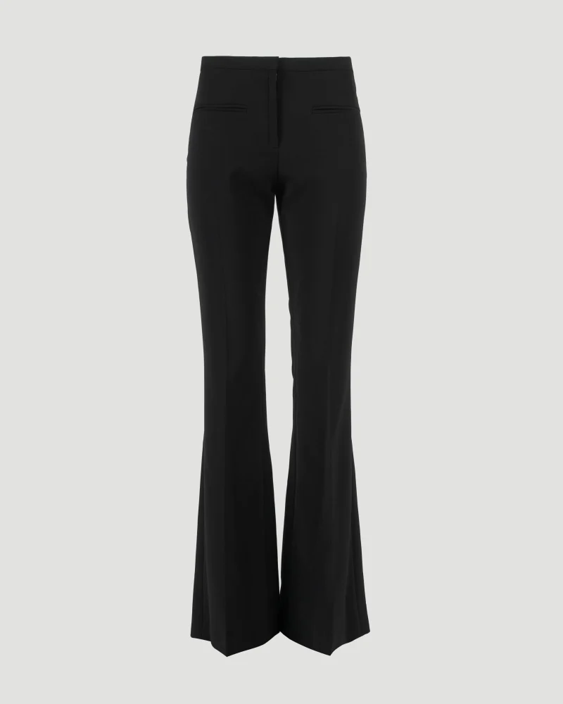 Tailored Bootcut Pants in Black