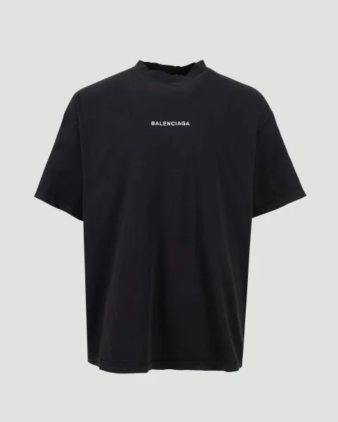 Uniform Merch Oversized T-Shirt in Black Faded