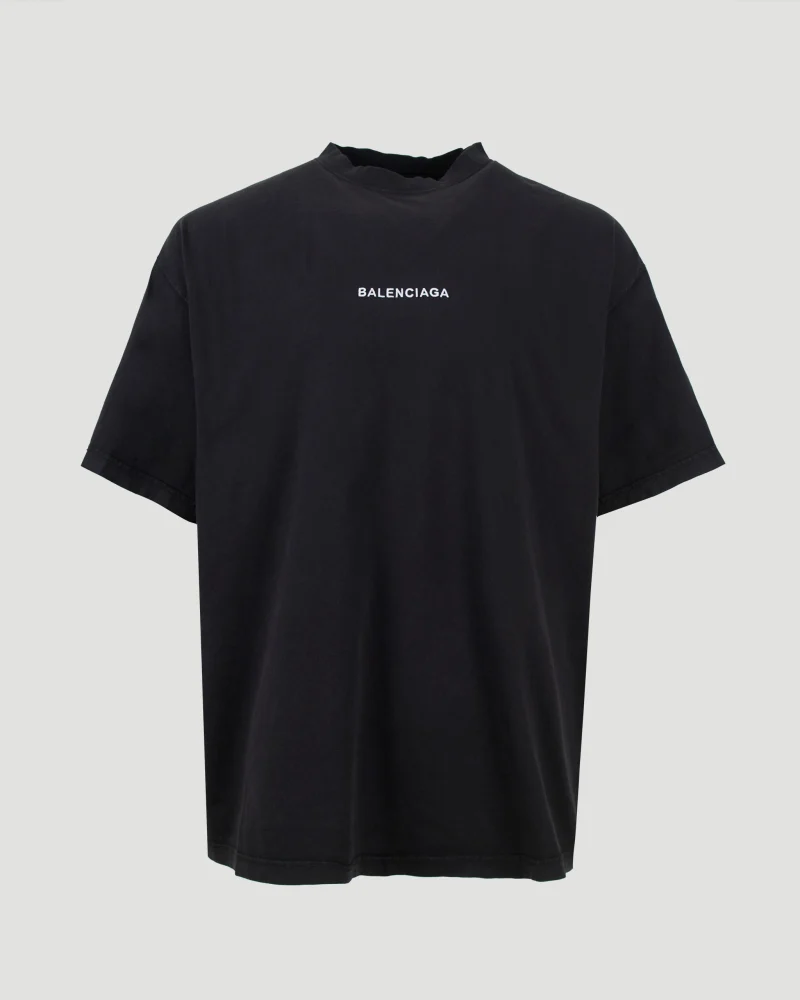 Uniform Merch Oversized T-Shirt in Black Faded
