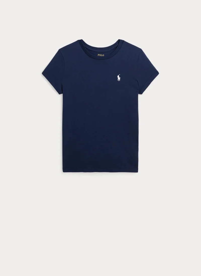 Тишърт с бродерия Ralph Lauren Kids 7-14 — снимка 4