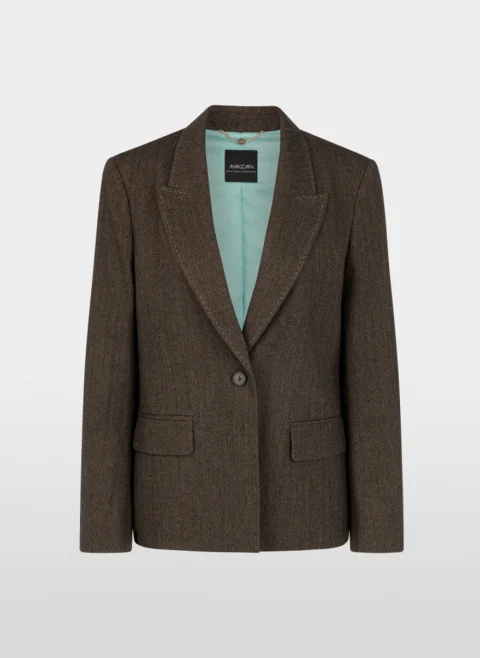 Сако с контрастни шевове Marc Cain Collections — снимка 5