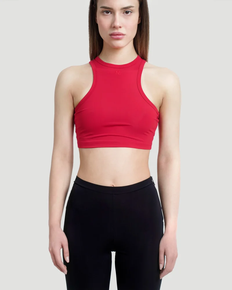 Scuba Bra Top in Ruby — снимка 2