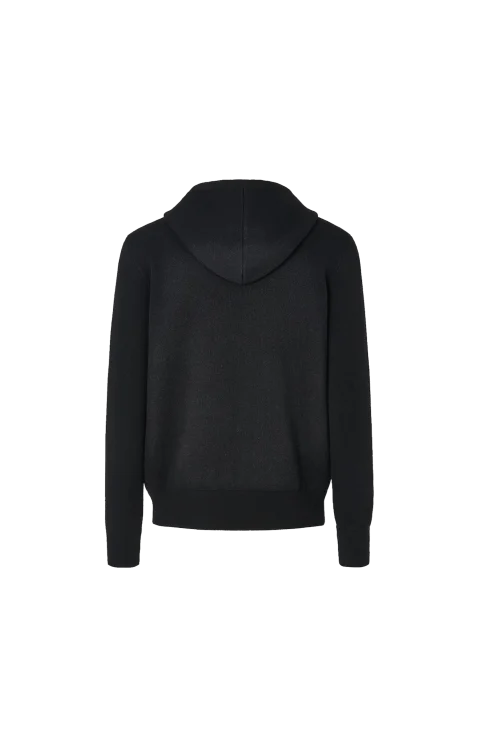 FF Zucca Cashmere Hoodie in Black — снимка 2