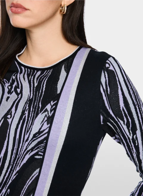 Рокля от фино плетиво Marc Cain Collections — снимка 3