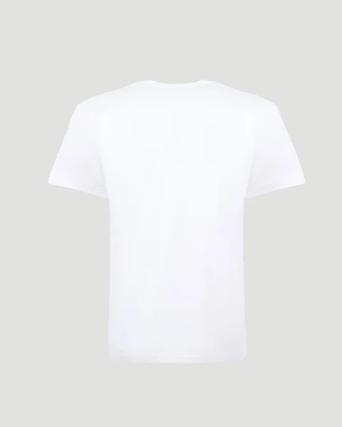 Men's Multi Logo T-Shirt in White — снимка 3