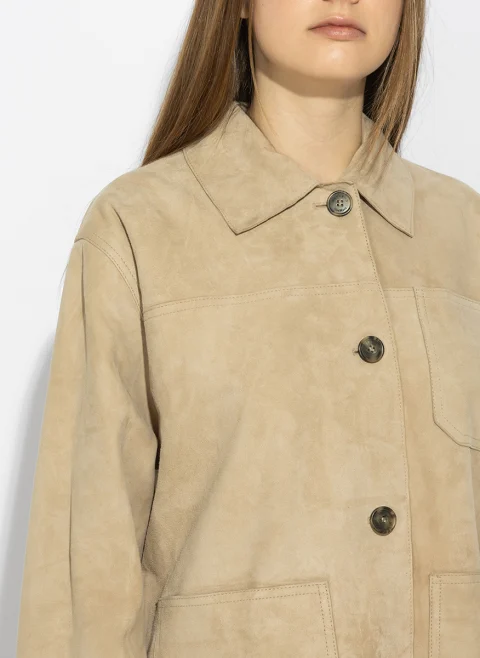 Яке от естетсвен велур Weekend Max Mara Wkdghiera — снимка 5