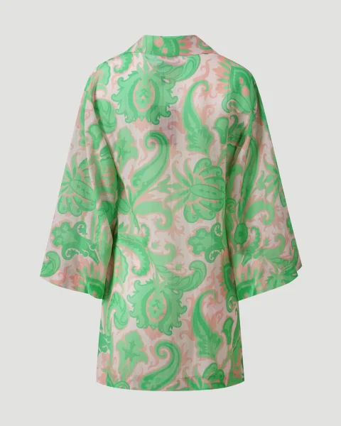 Paisley Blouse in Cotton and Silk — снимка 3