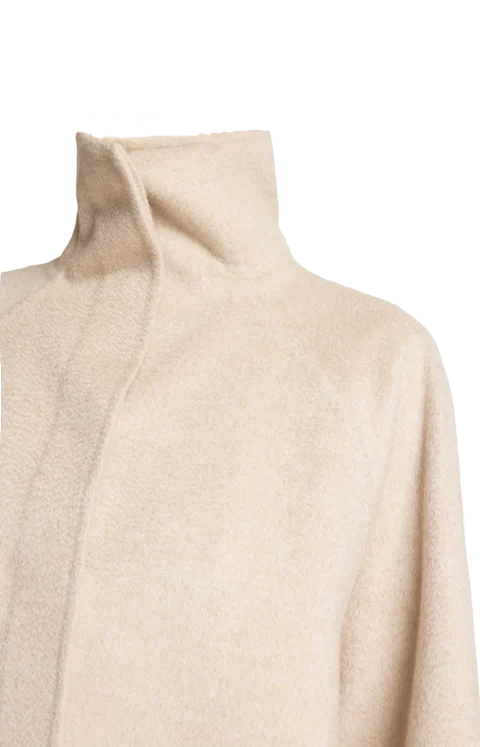 Asymmetric Double Face Cashmere Coat — снимка 2