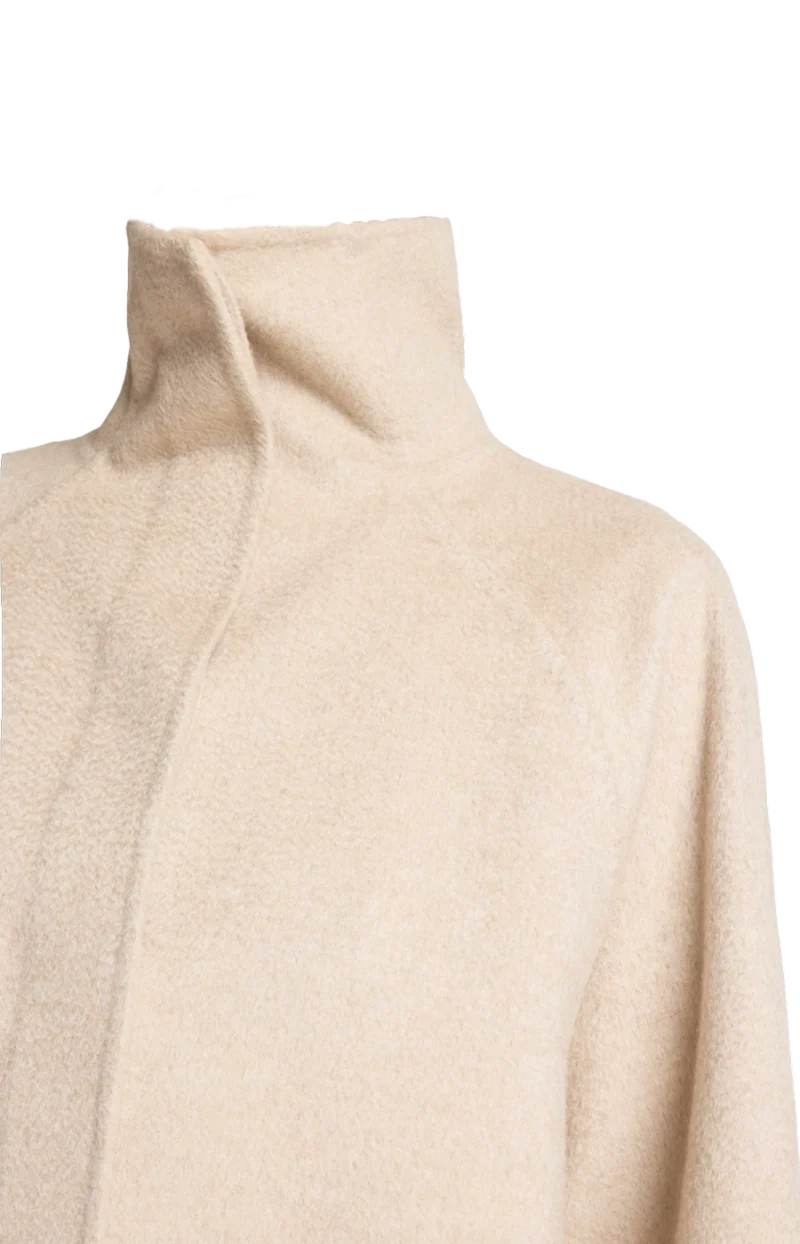 Asymmetric Double Face Cashmere Coat — снимка 2