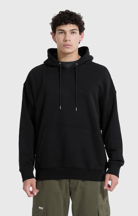 Hoodie with embroidered logo