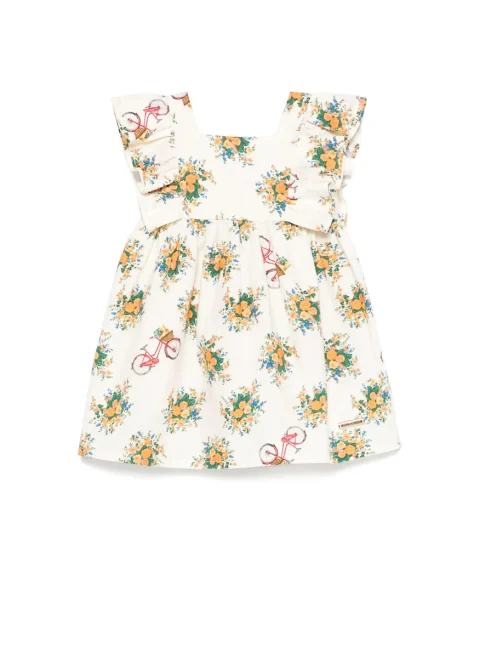 Рокля с принт Moschino Kids — снимка 3