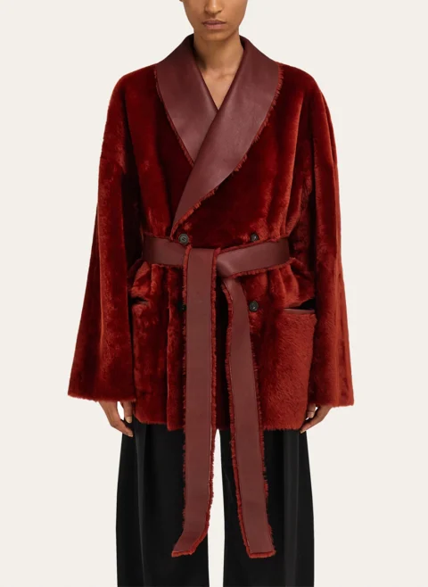 Двулицево палто 'shearling' Ferragamo — снимка 3