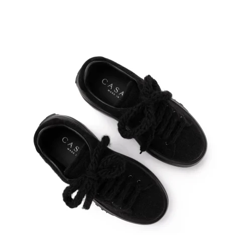 Дамски черни обувки с платформа Casadei — снимка 8