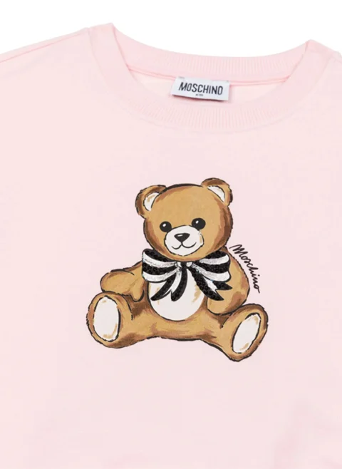 Суитшърт с принт Moschino Kids — снимка 3