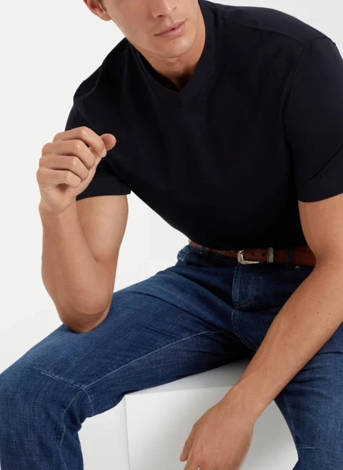 Тишърт 'Regular fit' Brunello Cucinelli — снимка 4