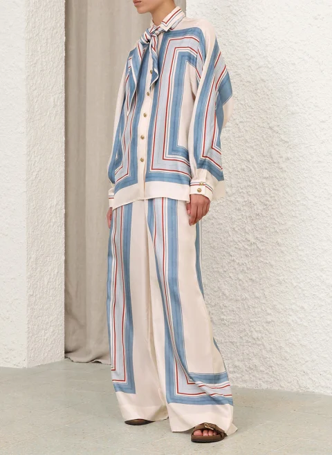Риза с принт 'Ticking Stripe' Zimmermann