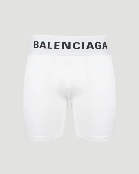 Midway Boxer Briefs in White Soft Cotton Jersey