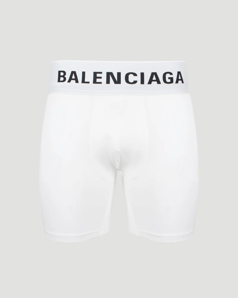 Midway Boxer Briefs in White Soft Cotton Jersey