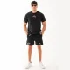 Мъжка черна тениска с апликации SPRAYGROUND — снимка 2