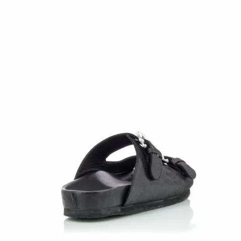 Дамски Равни Чехли MODA IN PELLE – 25091OPAAL BLACK 01 — снимка 2