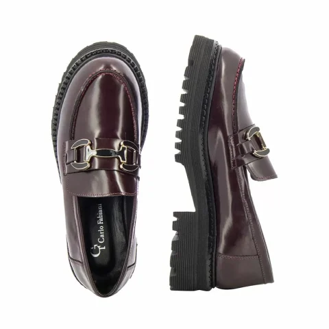 Дамски Лоуфър CARLO FABIANI – 269-T1002 WINE — снимка 5