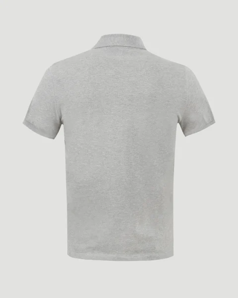 Ami de Coeur Polo Shirt in Ash Grey — снимка 3