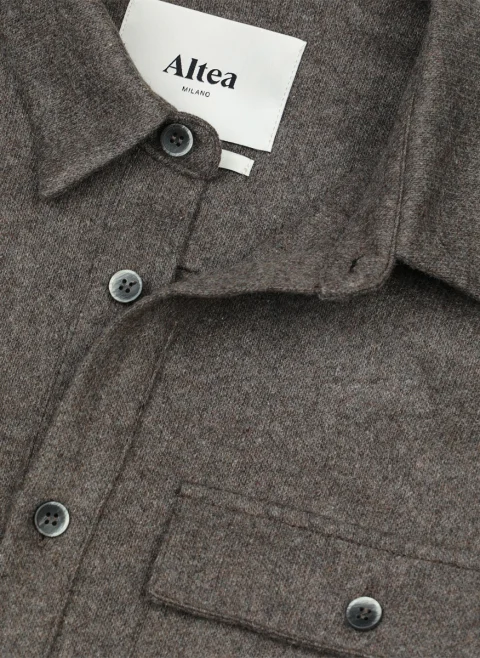 Риза от кашмир 'Overshirt' Altea — снимка 3