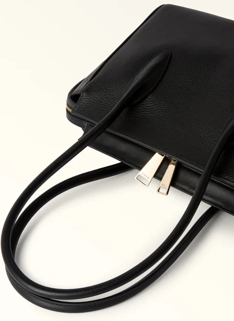 Кожена чанта Furla Ambra Nero — снимка 3