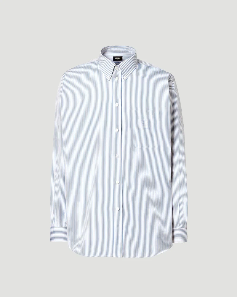 Blue Striped Cotton Shirt