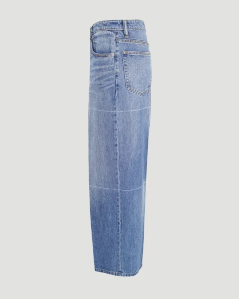 Foldline Wide Straight-Leg Jeans — снимка 3