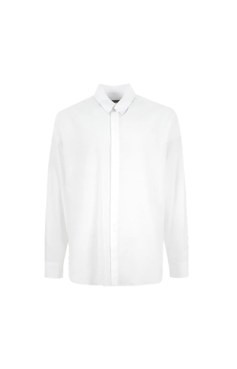 Regular Fit Shirt in Cotton Seersucker